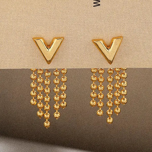 Kenzie 18K Gold Tassel Earrings