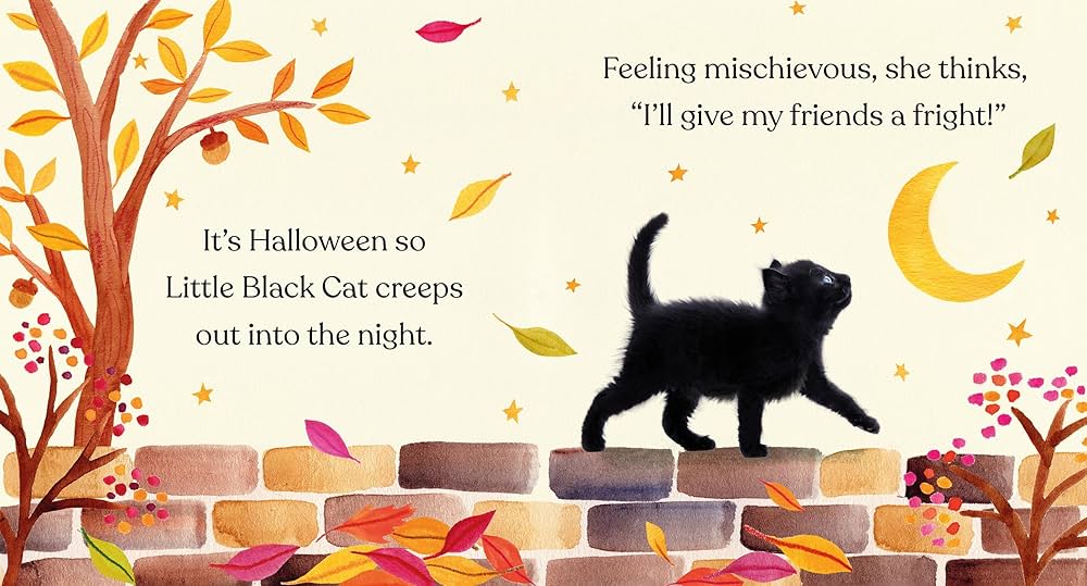 Happy Halloween Little Black Cat - Amanda Wood