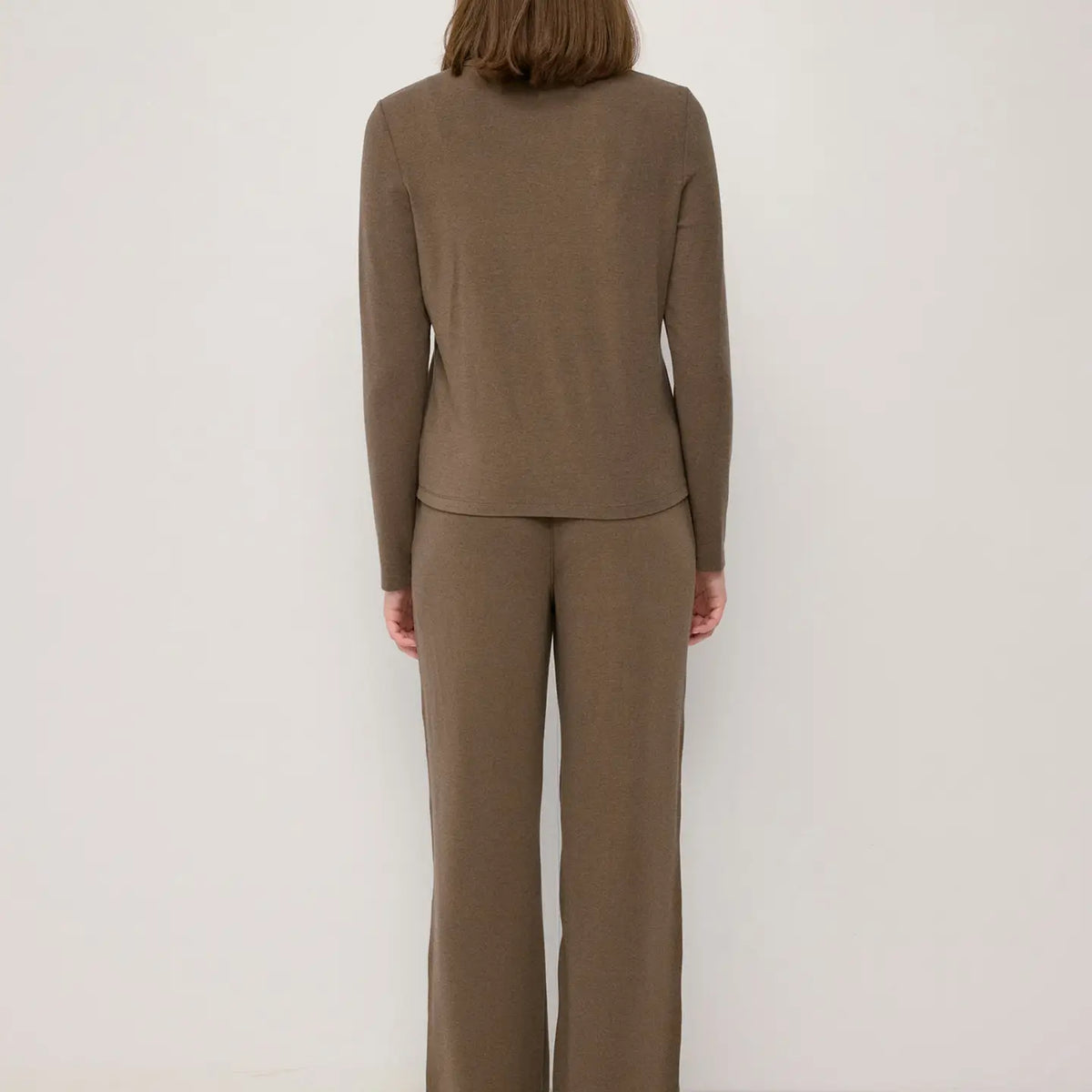 Henley Soft Knit Long Sleeve - Dark Taupe