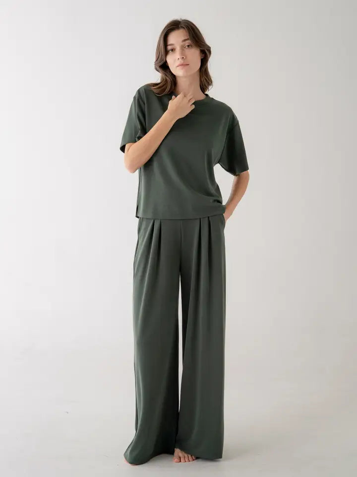 Loose Fit T-Shirt - Forest Green