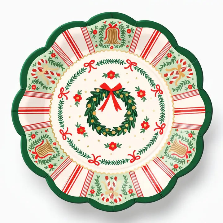 Rifle Paper Co. - Small Paper Plates - Holly Jolly