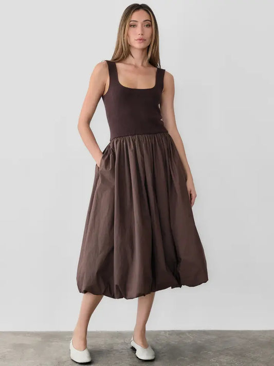 The Bella Dress - Brown