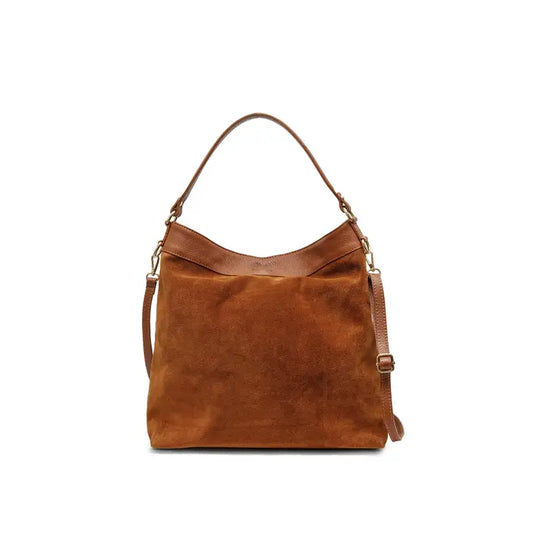Celina Suede Bag - Camel