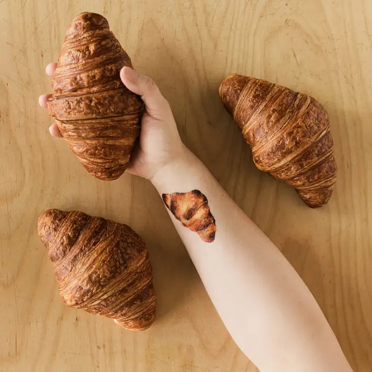 Tattly - Croissant Tattoo Pair