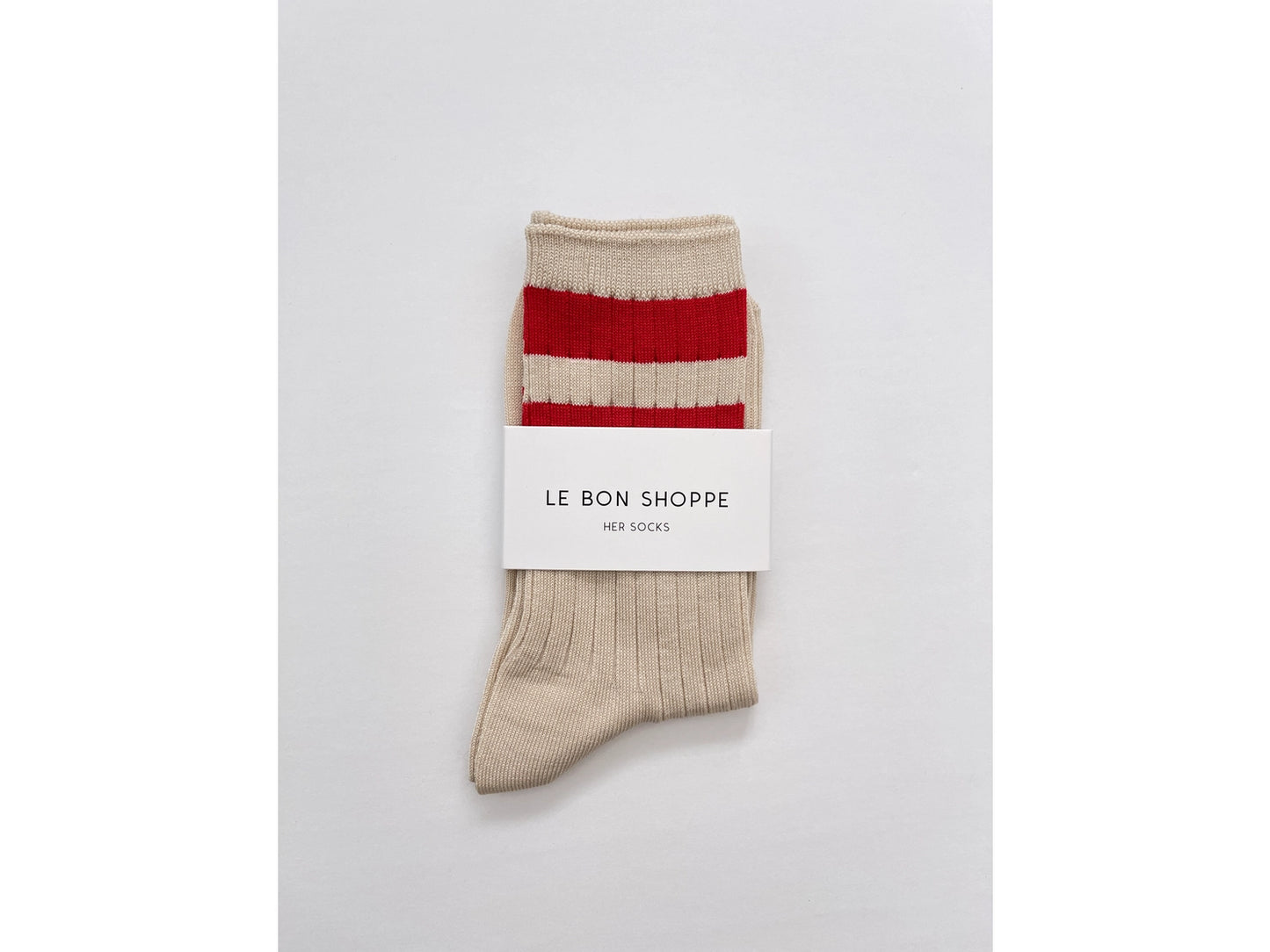 Le Bon Shoppe - Her Socks - Varsity - Red