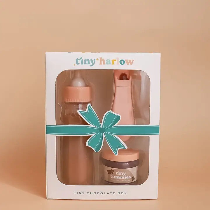 Tiny Harlow - Puree & Milk Bottle Set - Chocolate