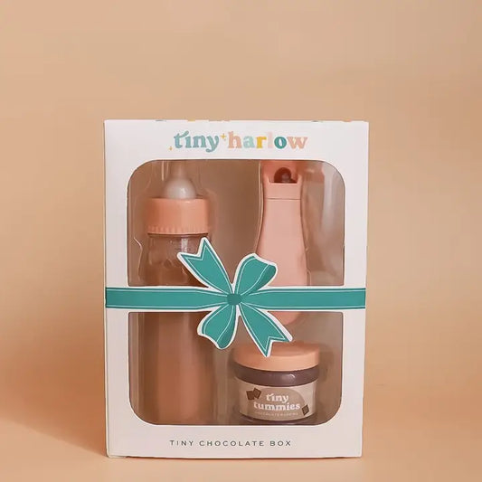 Tiny Harlow - Puree & Milk Bottle Set - Chocolate