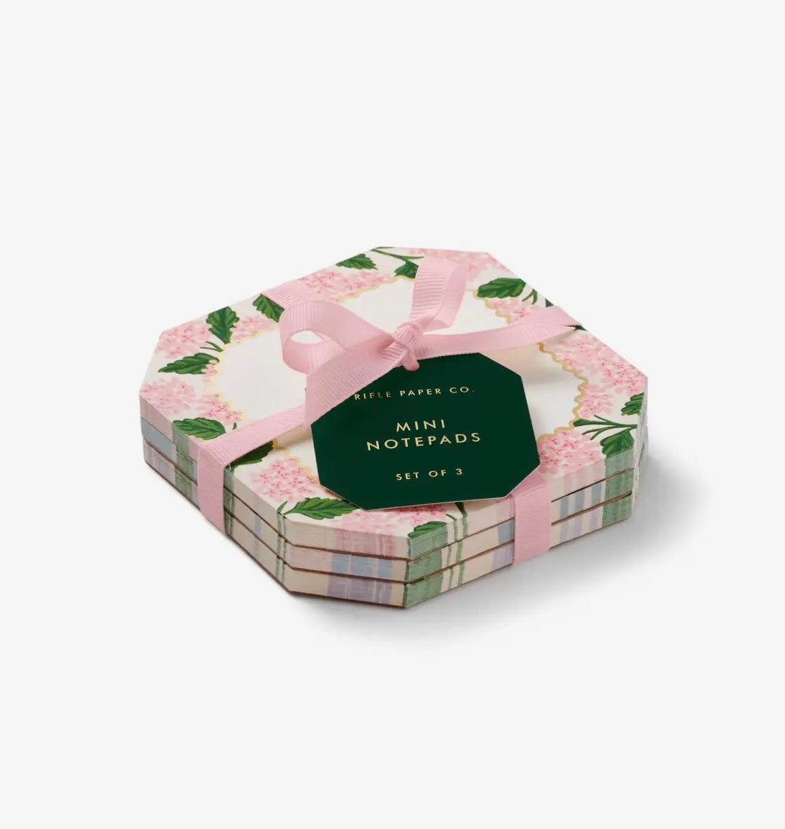 Rifle Paper Co. - Mini Notepad Trio - Pink Hydrangea