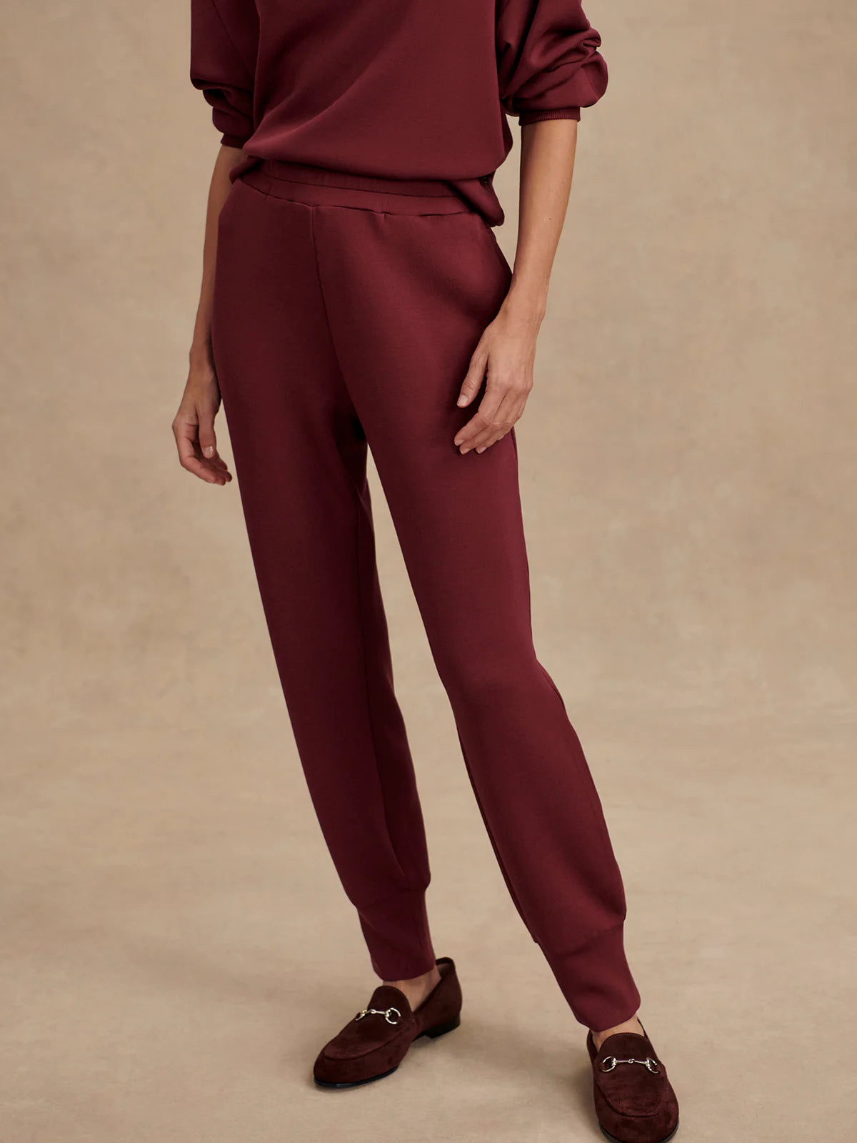 Varley - Slim Cuff Pant - New Maroon - 25"