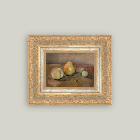 Pears & Apple Framed Antique Art