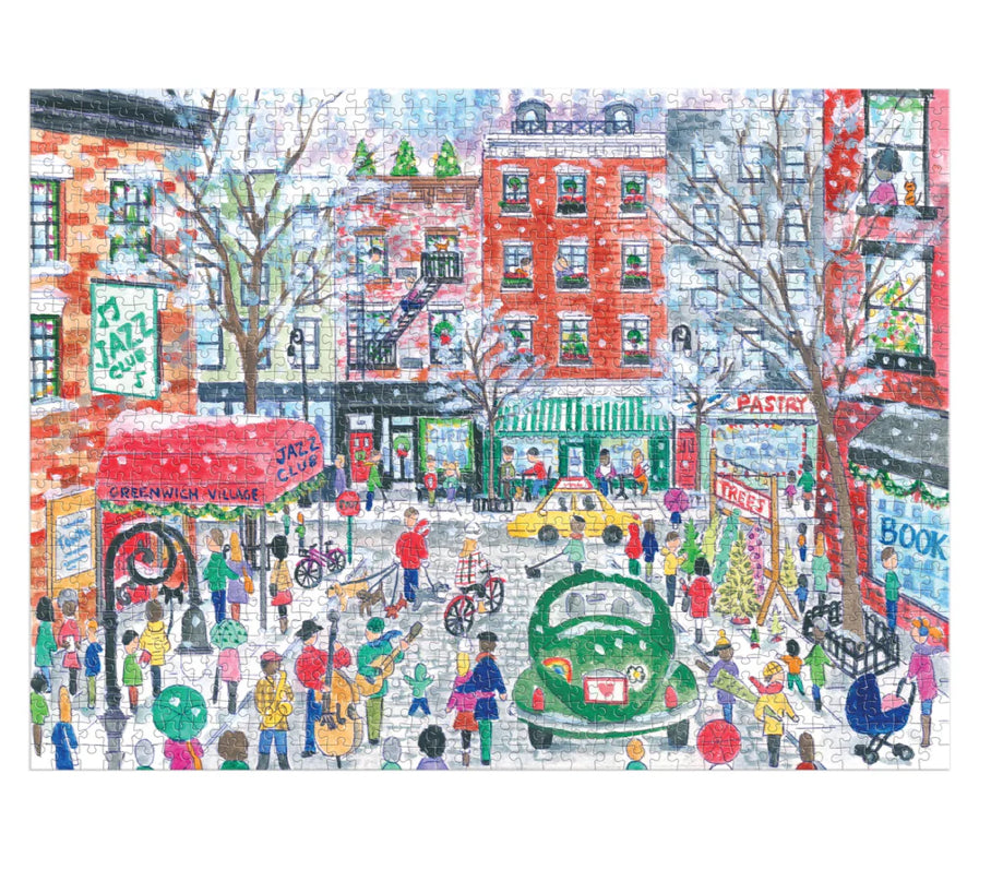 1000 Piece Puzzle - Christmas in Greenwich Village - Michael Storrings