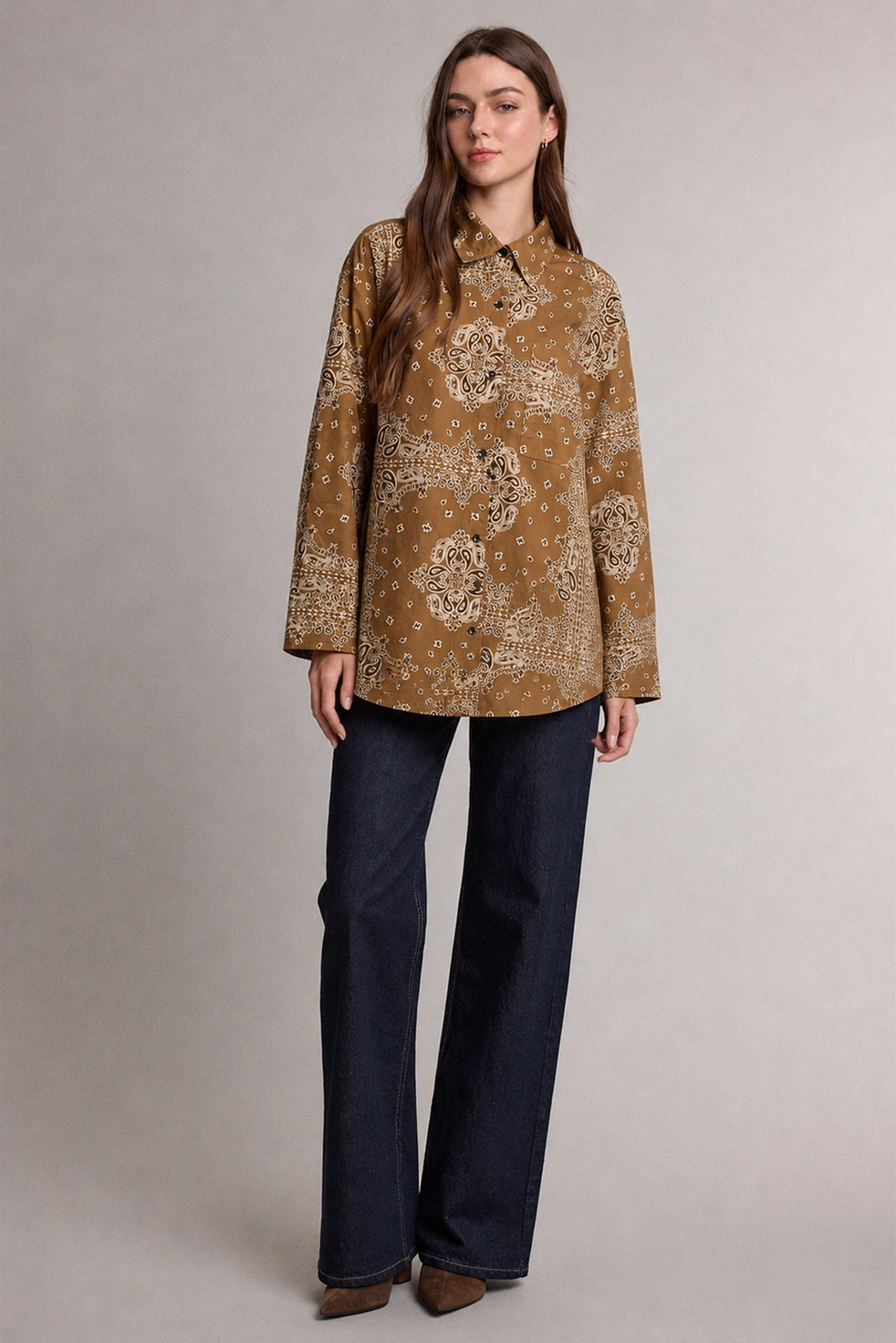 Button-Up Shirt - Bandana Print