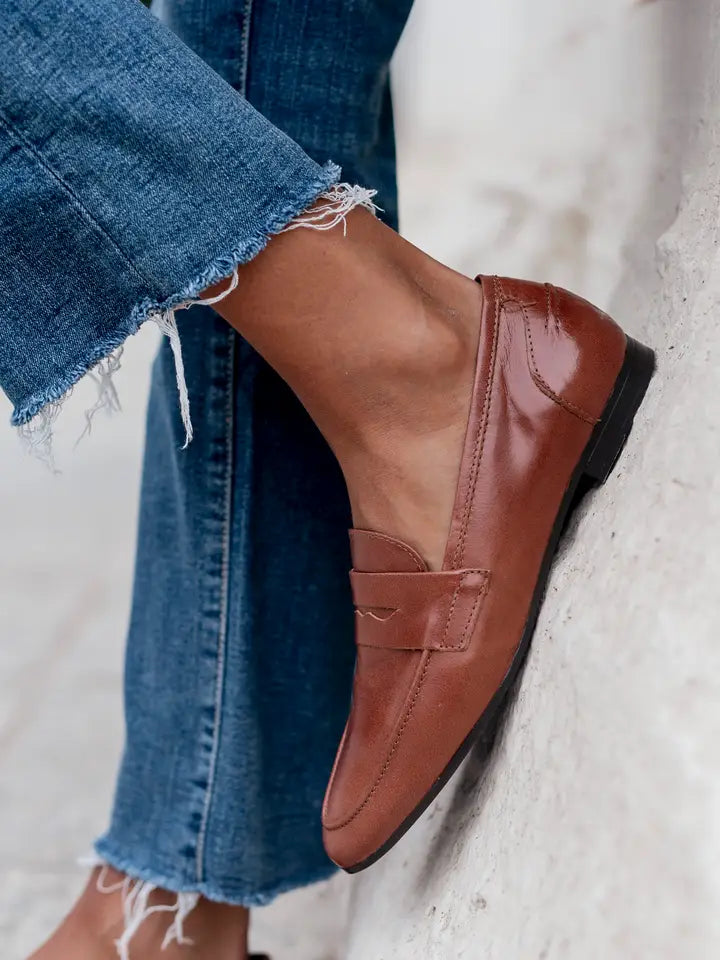 Toledo Penny Loafer - Chestnut