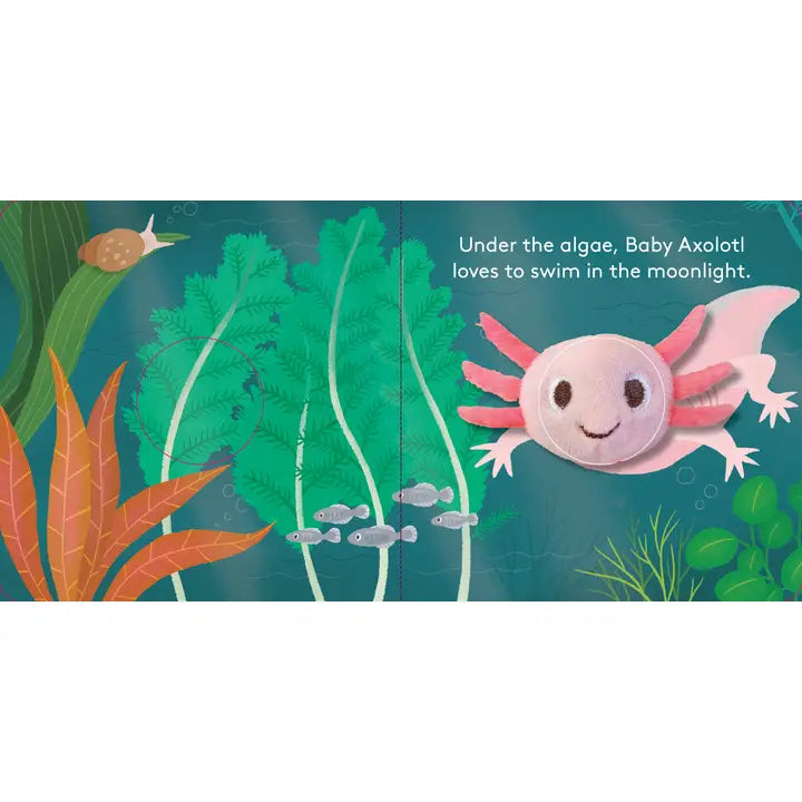 Baby Axolotl- Finger Puppet Book