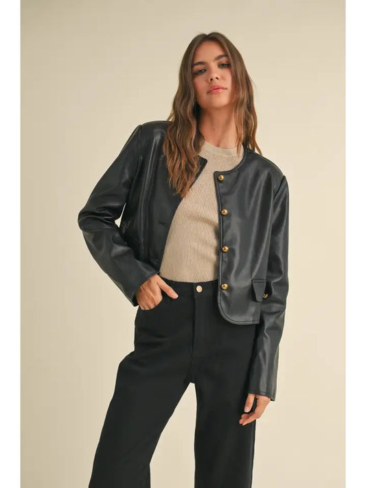 Leather Jacket - Black