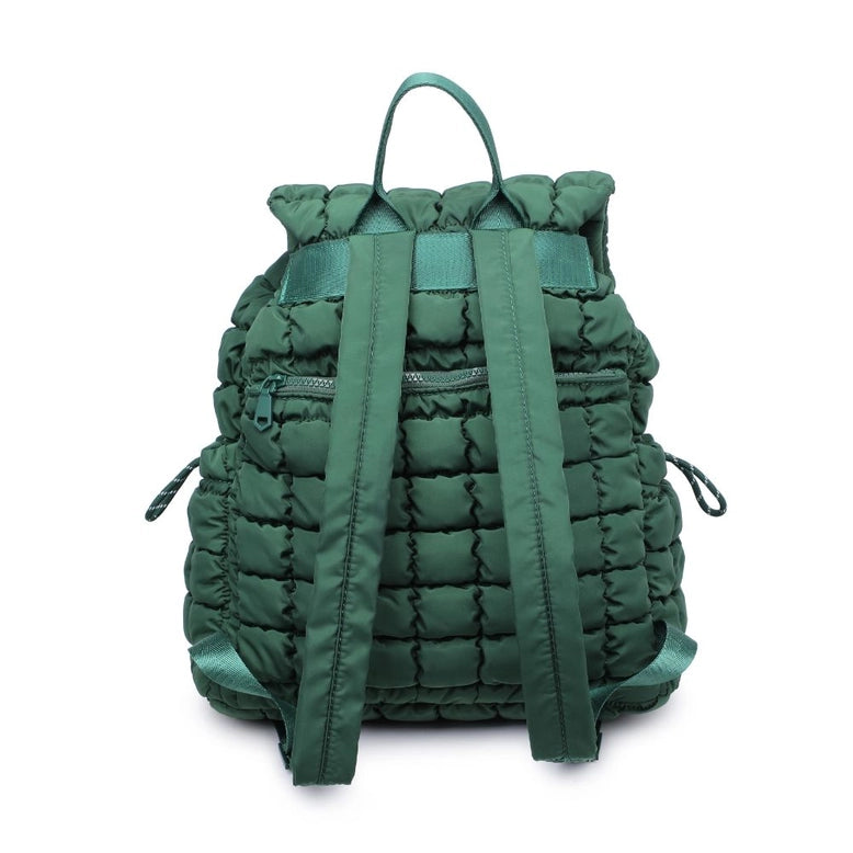 Sol and Selene Vitality Quilted Nylon Backpack Emerald SANNA baby and child