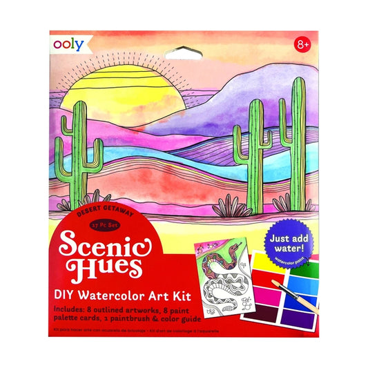 OOLY - Scenic Hues D.I.Y. Watercolor Kit - Desert Getaway
