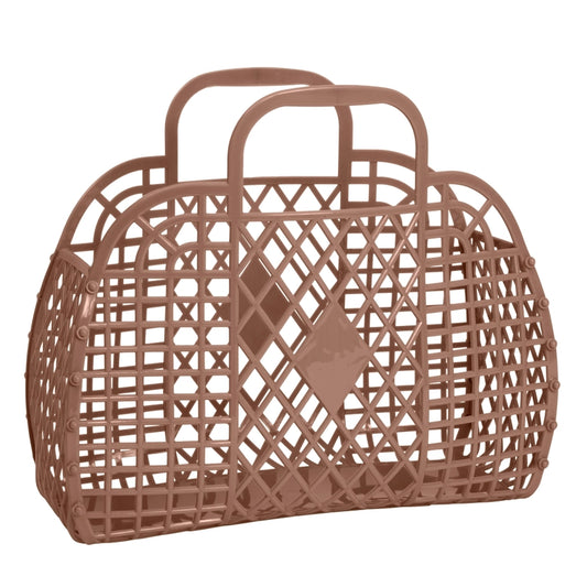 Sunjellies - Large Retro Basket - Mocha