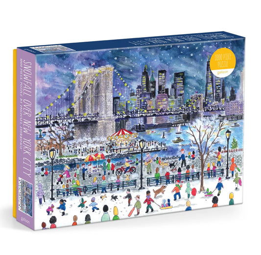 1000 Piece Puzzle - Snowfall Over New York City - Michael Storrings