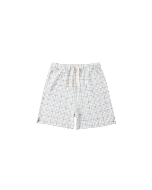 Rylee + Cru - Perry Short - Light Blue Plaid