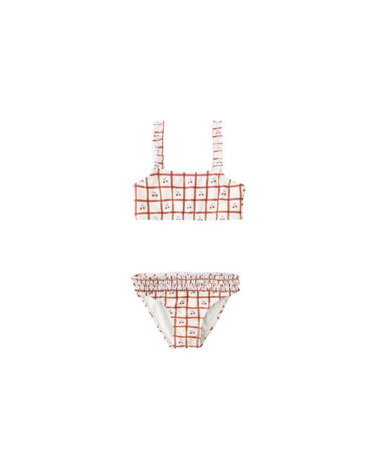 Rylee + Cru - Rouched Bikini - Cherry Check