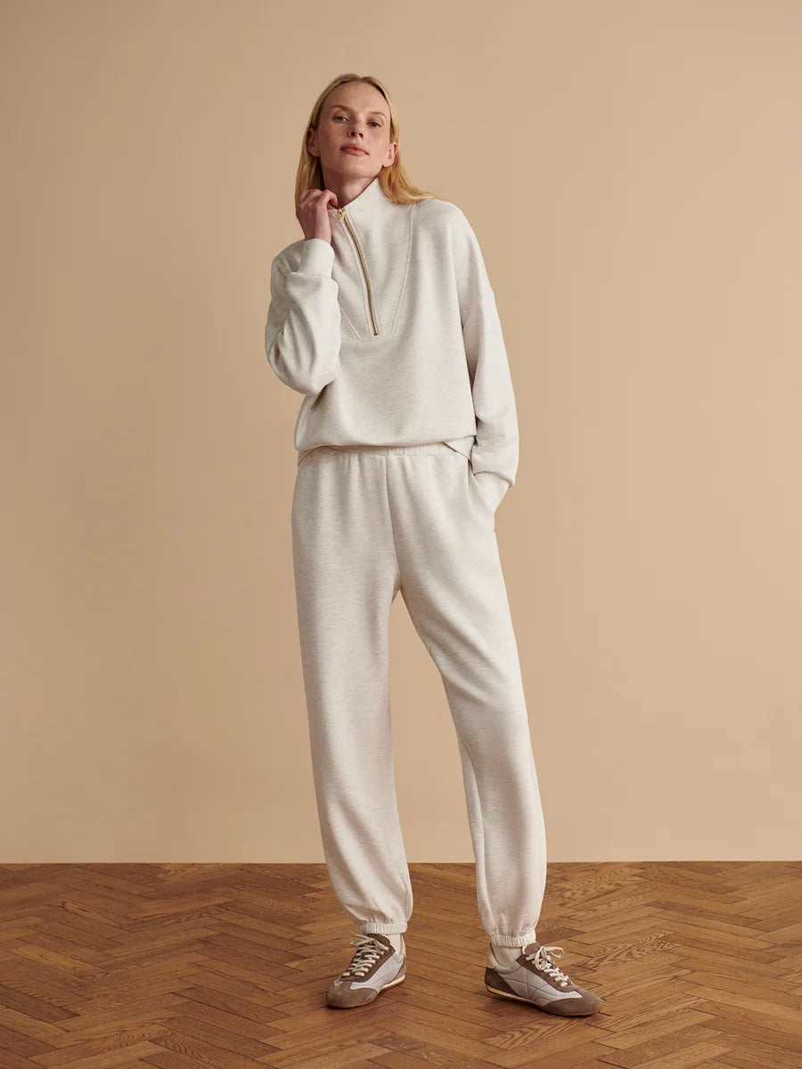 Varley - The Classic Cuff Pant - 28.5" - Light Grey Marl