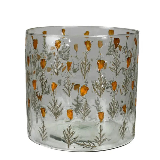 Tiny Flower Hurricane, Glass - Medium