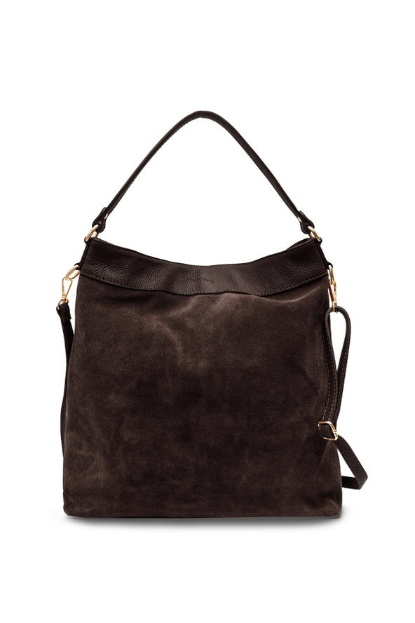 Celina Suede Bag - Chocolate