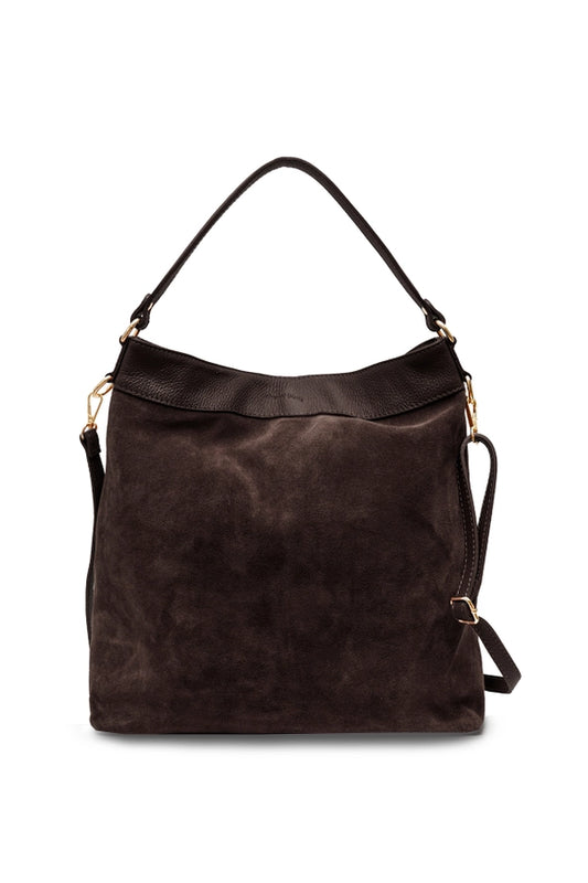 Celina Suede Bag - Chocolate