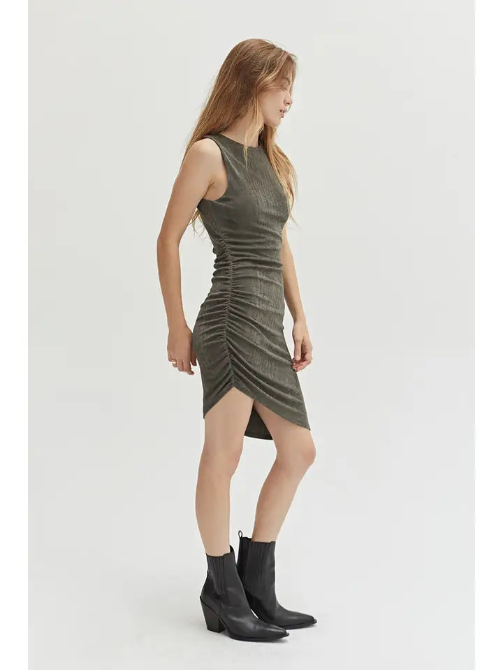 Esmeralda Mini Dress - Olive