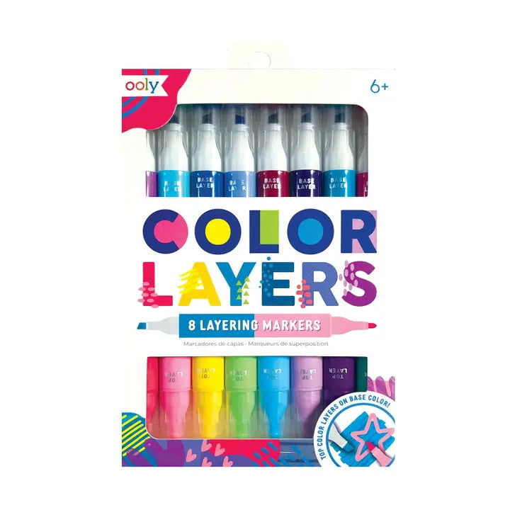 Ooly - Color Layers: Double-Ended Layering Markers - Set of 8