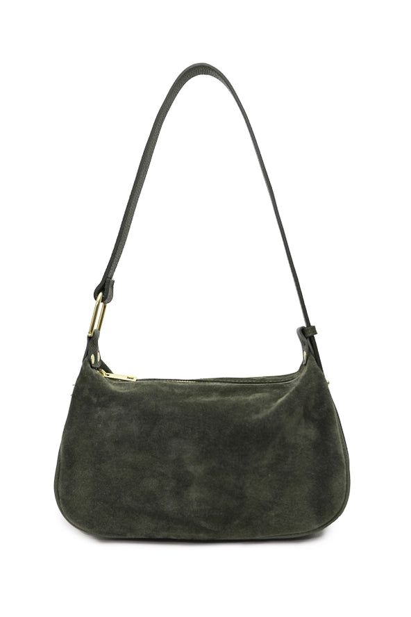 Amicie Suede Bag - Khaki