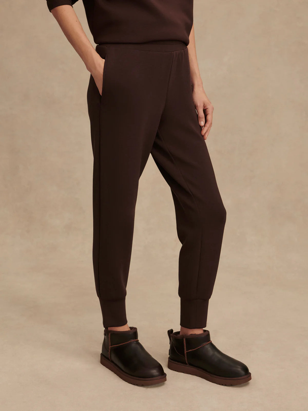Varley - Slim Cuff Pant - Coffee Bean - 27.5"