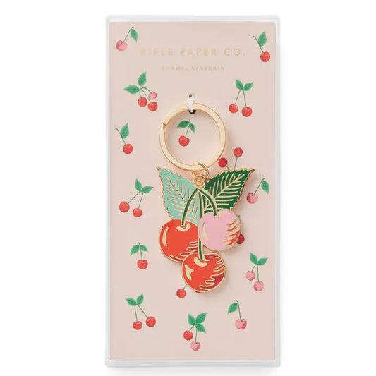 Rifle Paper Co. - Enamel Keychain - Cherries