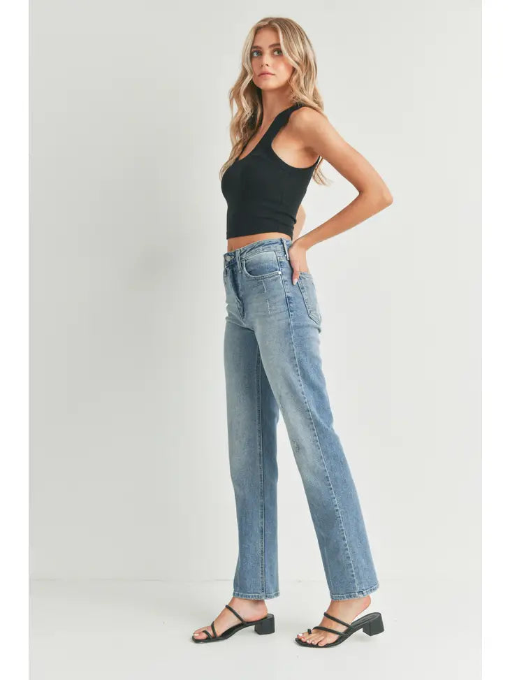 Full Length Straight Jean - Light Denim