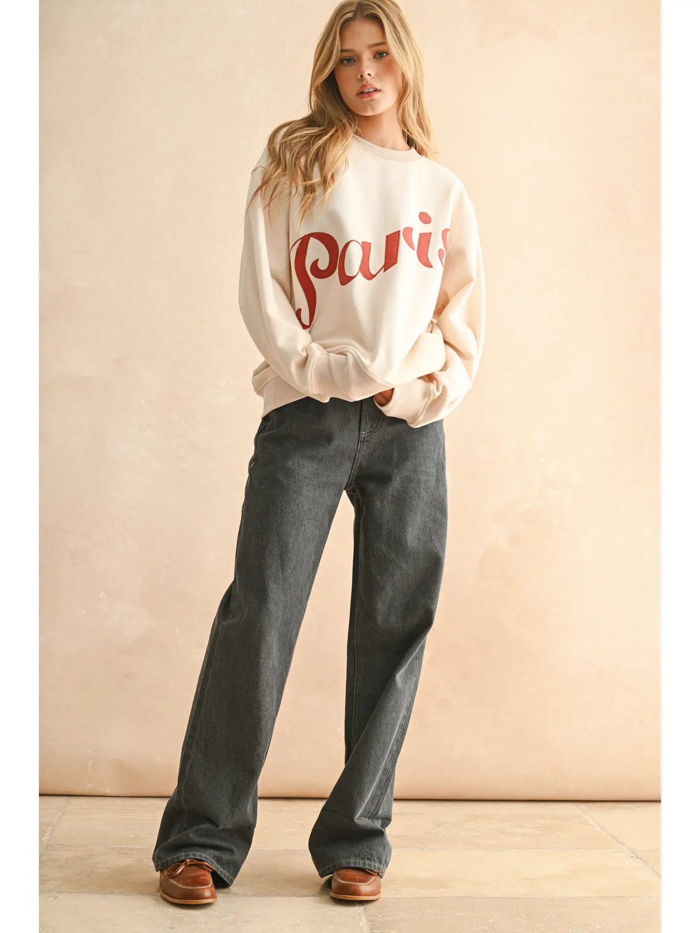 Paris Sweatshirt - Cream