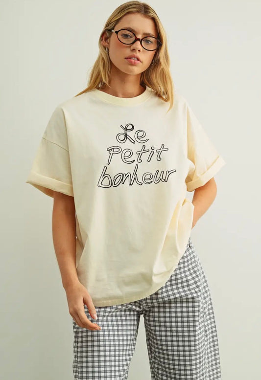 Le Petit Bonheur Tee - Beige