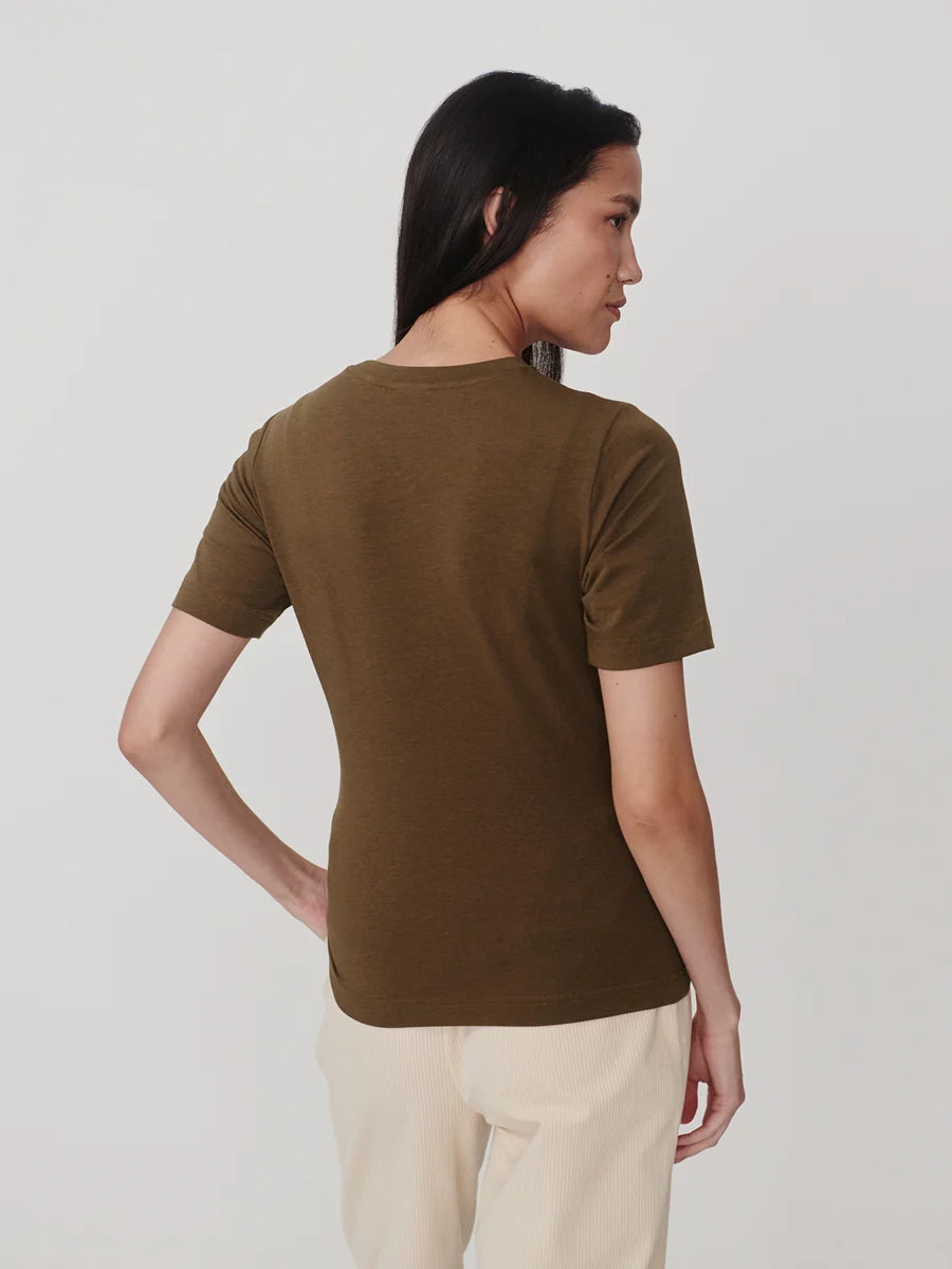 Varley - Regina Fitted Tee - Teak Olive