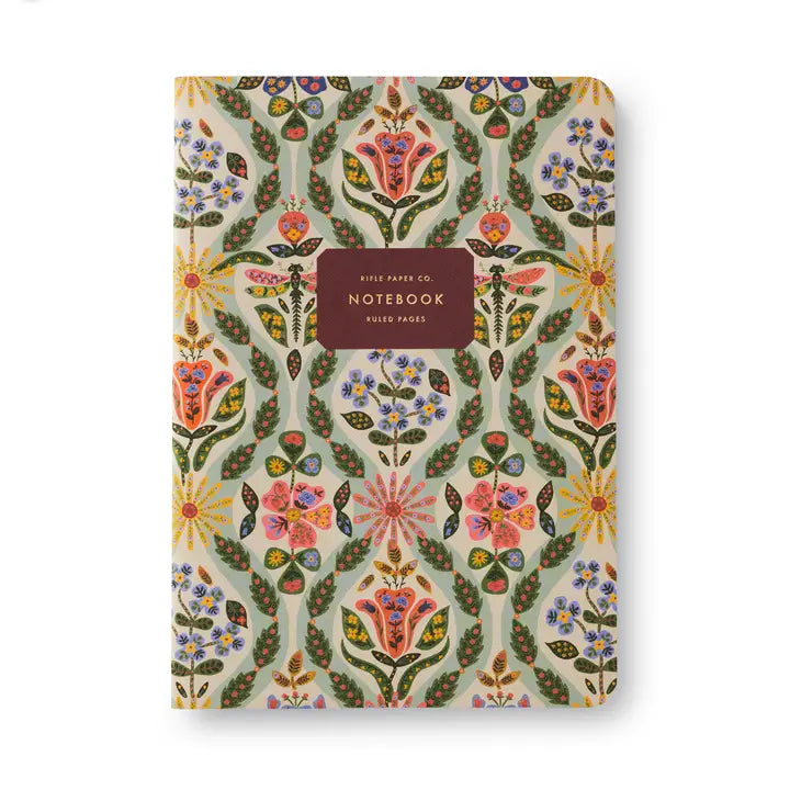 Rifle Paper Co. - Assorted Set of 3 Notebooks - Posy