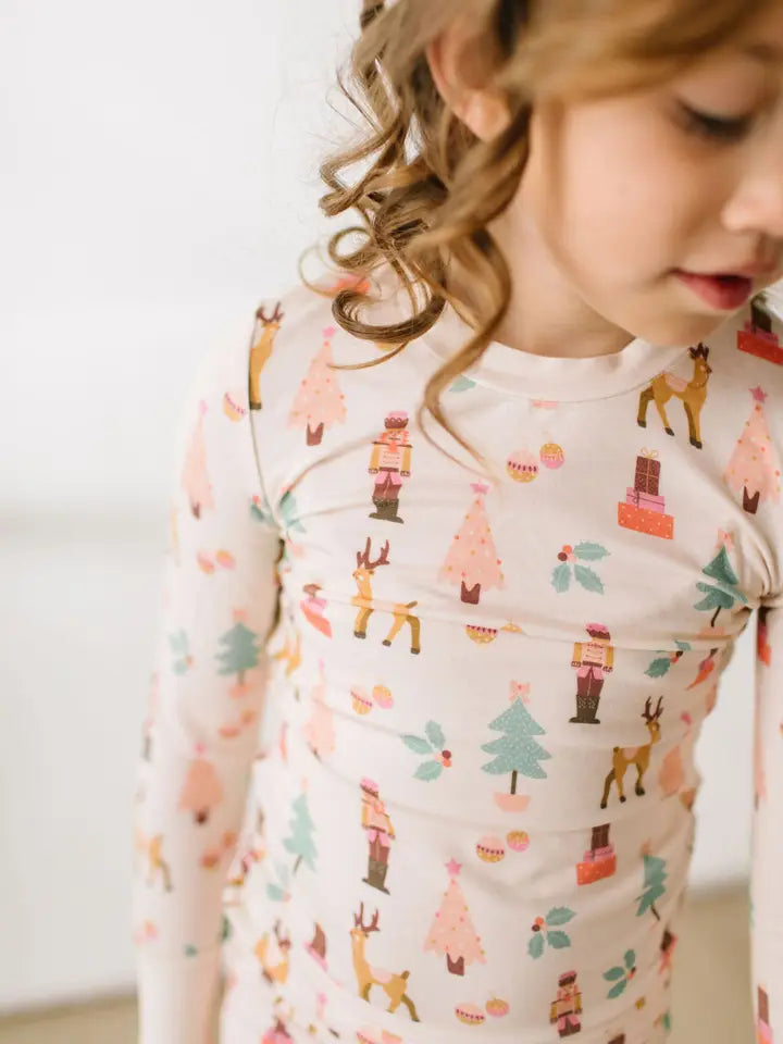 Two Piece Holiday Pajama Set - Nutcracker