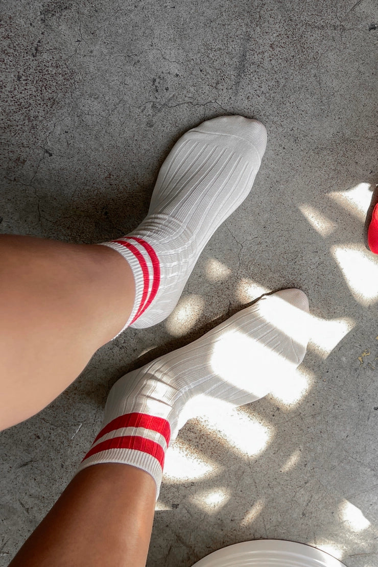 Le Bon Shoppe - Her Socks - Varsity - Red