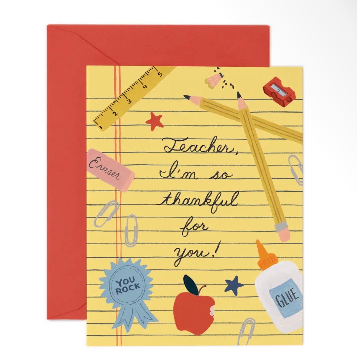 Rifle Paper Co. - Thankful for Teacher Card