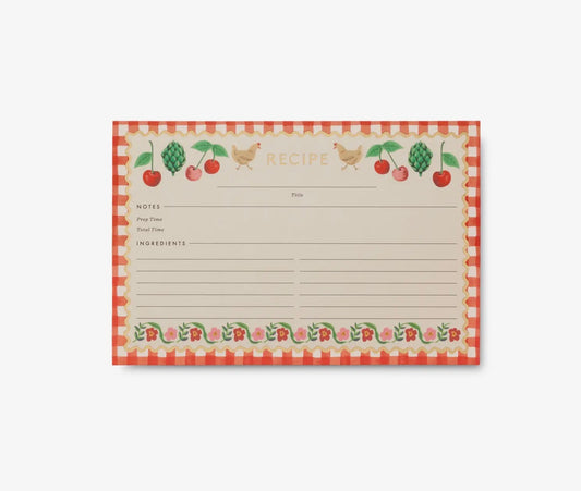Rifle Paper Co. - Recipe Cards - Set of 12 - Cherry Farm