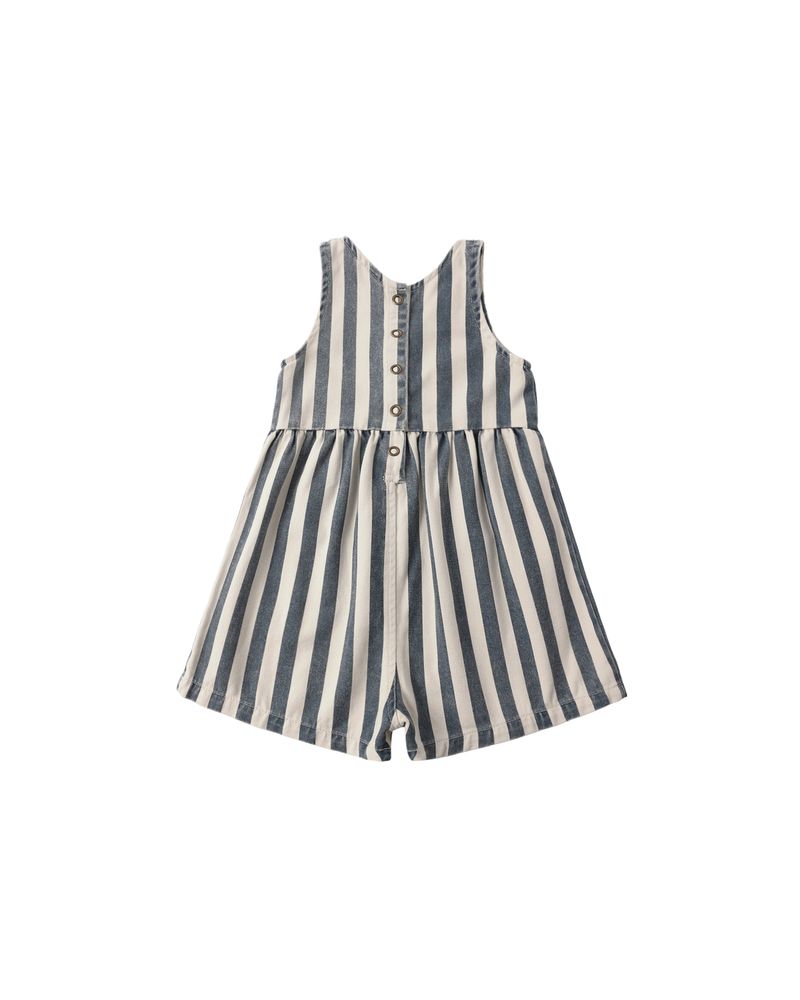Rylee + Cru - Dani Romper - Navy Stripe