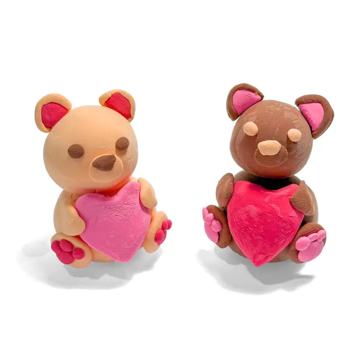 Ooly - Creatibles: Air Dry Clay BFFS Kit - Lovely Bears - Set of 4