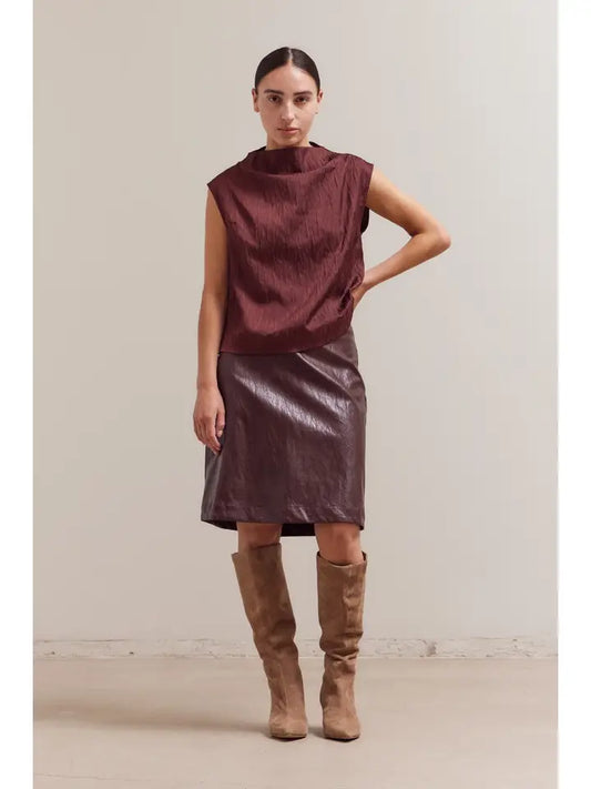 Grade + Gather - Seer Mock Neck Tank - Port