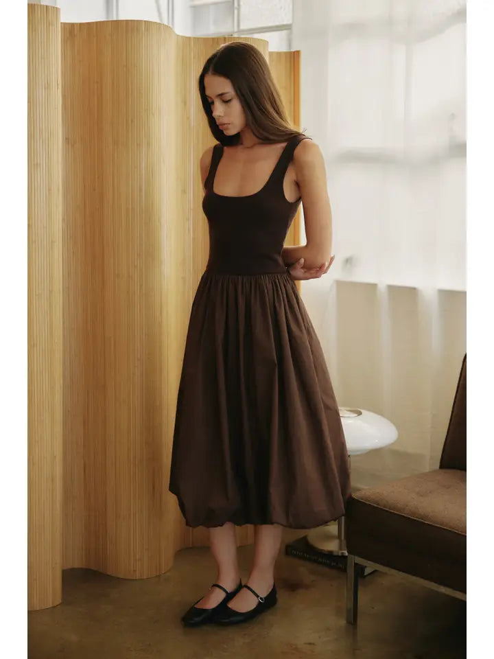 The Bella Dress - Brown