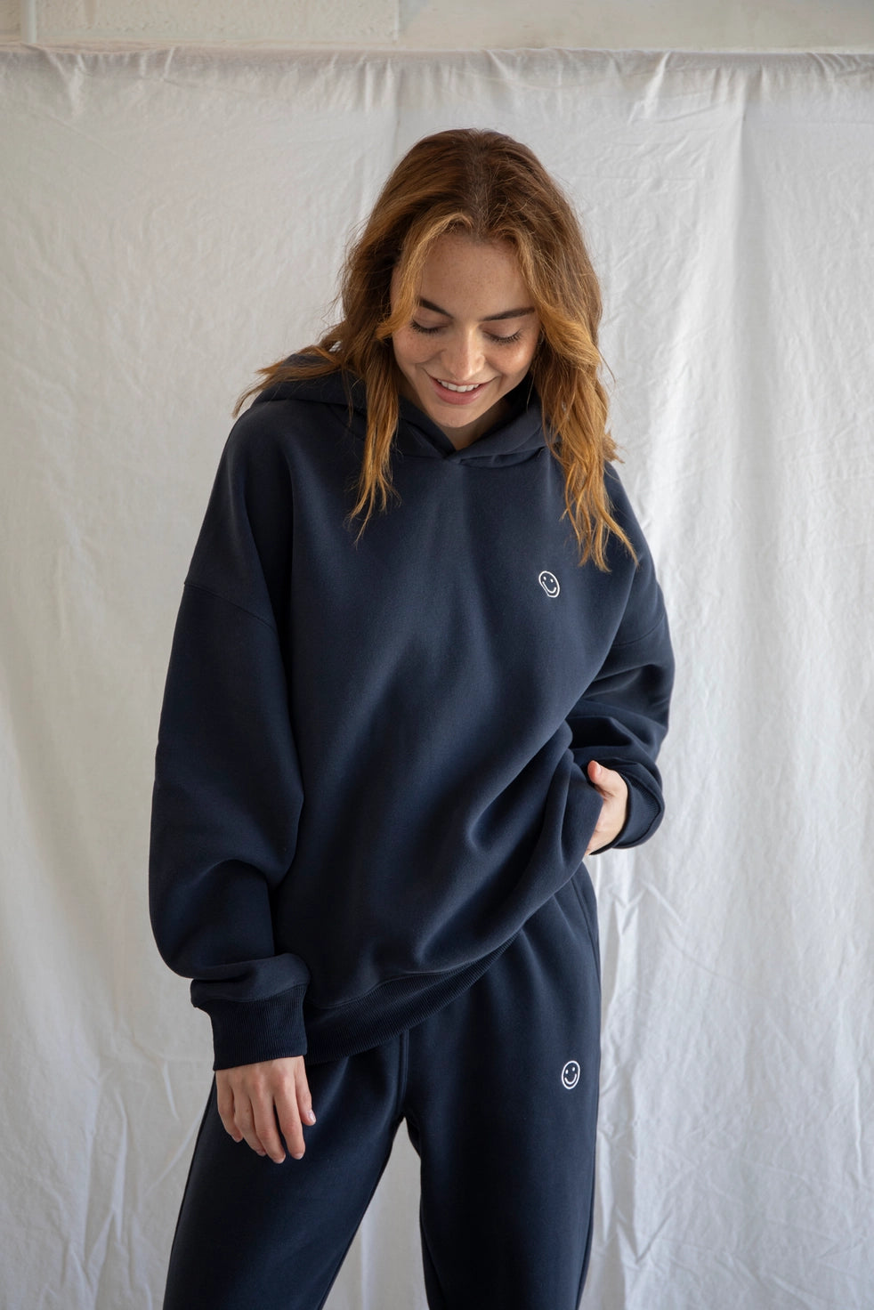 Happy Hoodie - Dark Navy