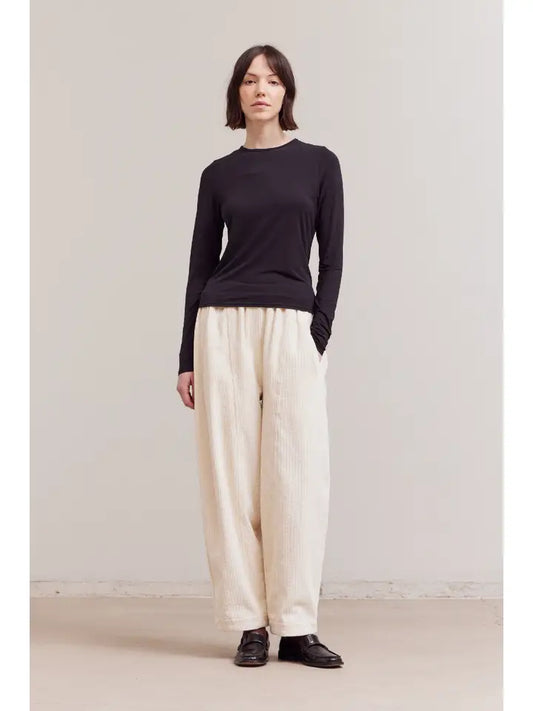 Grade + Gather - Long Sleeve Modal T-Shirt - Black