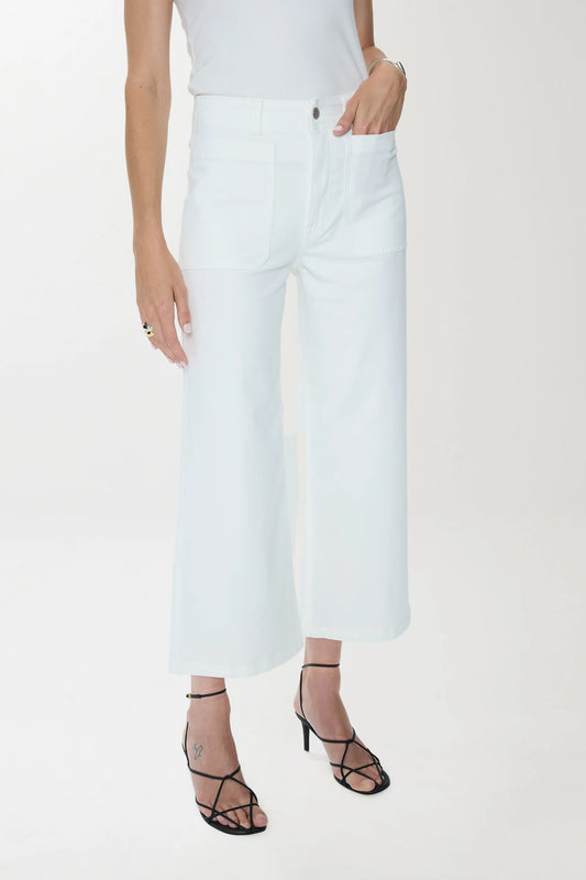 Pistola - Zooey Patch Pocket Utility Pant - Le Blanc